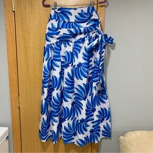 HT360 Collective Banana Print Maxi Skirt NWOT - Size XS